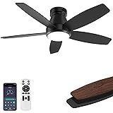 AQUBT Ceiling Fans with Lights, 42 inch Ceiling