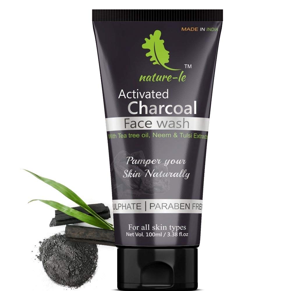 nature's charcoal face wash