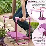 Colwelt Garden Kneeler and Seat Purple Upgraded with Tool Pouch view 3