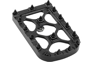 JIATABAN MX Wide Brake Pedal Pad Fit For Harley 1980-later Touring Road King Street Glide Road Glide 2012-2016 Dyna FLD 1986-2017 Softail FL (Black)