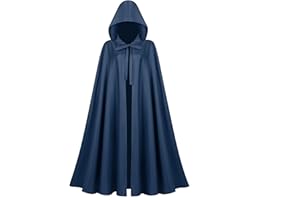 Proumhang Halloween Vintage Cloak - Renaissance Hooded Robe,Medieval Cape with Arm Holes for Adults 130cm/51"