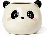 Legami Desk Friends Panda Ceramic Pen Holder 11.2 x 11.4 cm Hand Painted