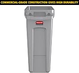 Rubbermaid Commercial Vented Slim Jim 87 Litre Green Recycling Bin FG354007GRN view 3