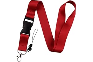 juanooo Cool Red Breakaway Lanyard for Keys Cute Key Keychain Lanyard for Women Girls for ID Badges Neck Lanyard Strap for Men Boys Office for ID Holder