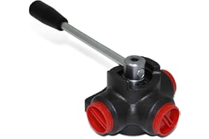 SUMMIT HYDRAULICS Hydraulic Rotary Diverter Valve, 3 Way, Open Center, 16 GPM, #8 SAE Ports