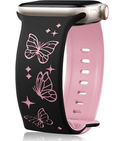 NEW Pink Butterfly Apple Watch Band S853708c59e4b4053a6aedcee8a78f  main image 2