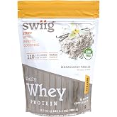 swiig Madagascar Vanilla Whey Protein Powder 20g Muscle Recovery 2.2 lb