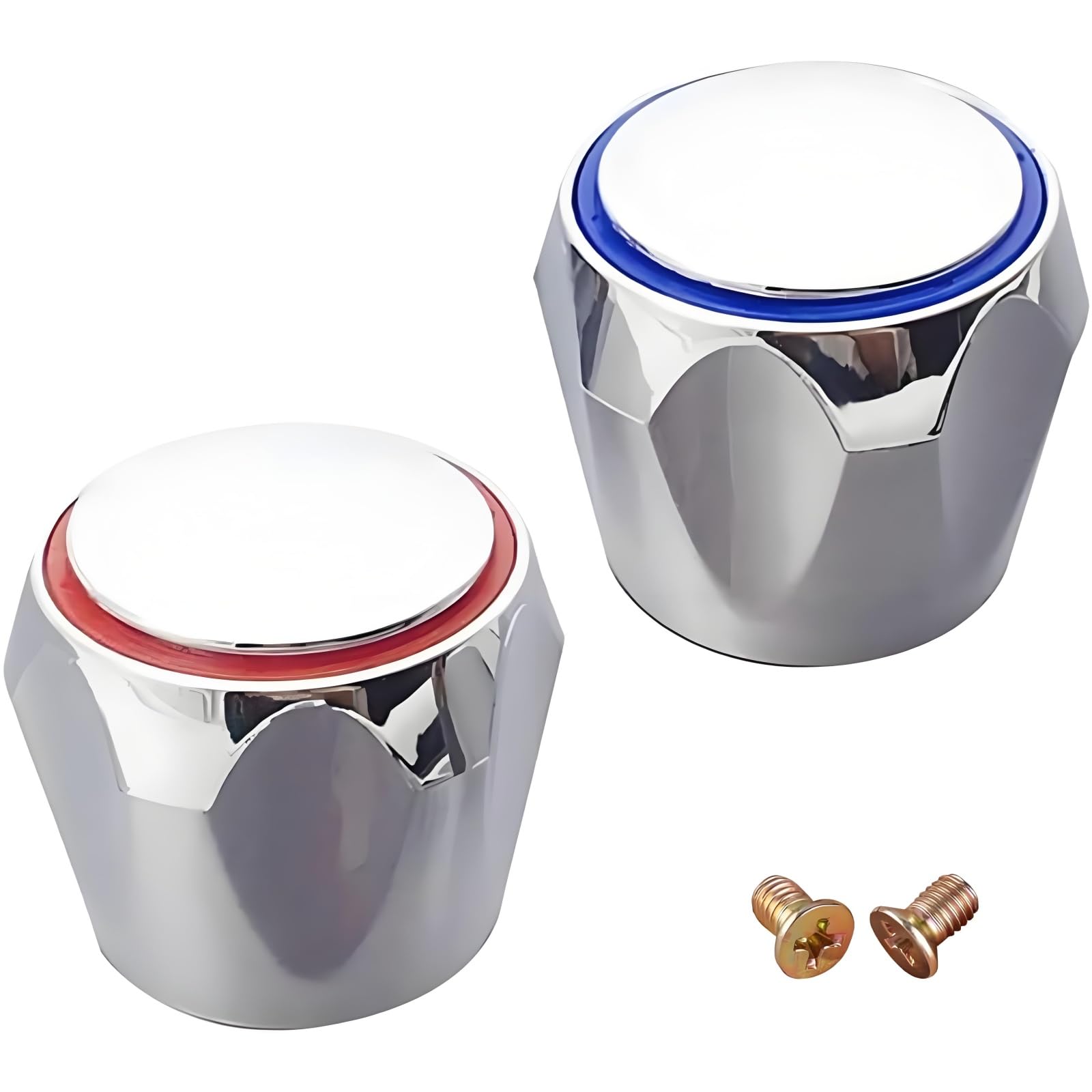 Replacement Cold and Hot Tap Top Head Covers Bathroom Kitchen Sink Tap Faucet Cover Handle