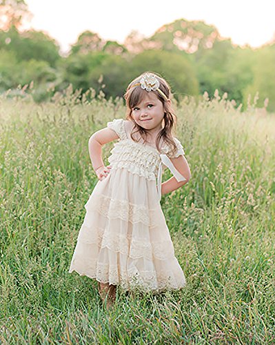 Cverre Lace Flower Rustic Burlap Girl Baby Country Wedding Flower |  Desertcart Brunei