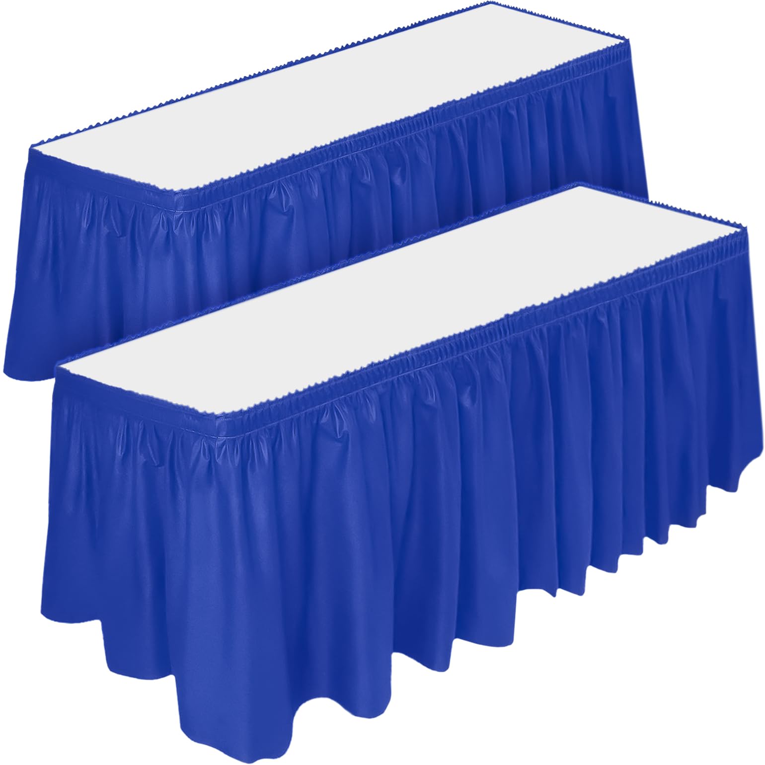 DecorRack 2 Pack Table Skirts, 29 in x 14 ft