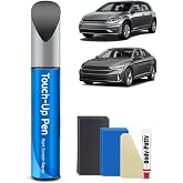 RSACET LD7X/2R Platinum Gray Metallic Touch Up Paint Kit Compatible with Volkswagen Exact Match Car Scratch Repair Touch Up Paint Kit