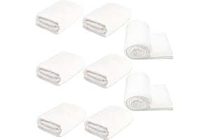 8 Pcs 40 x 40 Inch Cotton Batting Warm White Lightweight Batting for All Season Potholders Sewing Crafts DIY Rag Doll Making