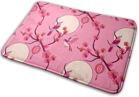 Nice-people - Alfombra de Felpa y Delicada con diseño de pájaros y