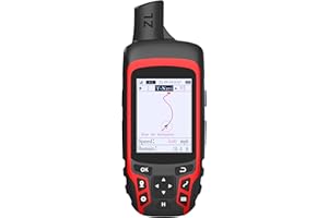NiesahYan A6 Handheld GPS for Hiking, Rugged Waterproof GPS Navigator with 20 Hrs of Battery Life, 2 Navigation Mode, 2.4" Color Display and GPS Compass, Moon Phase Information