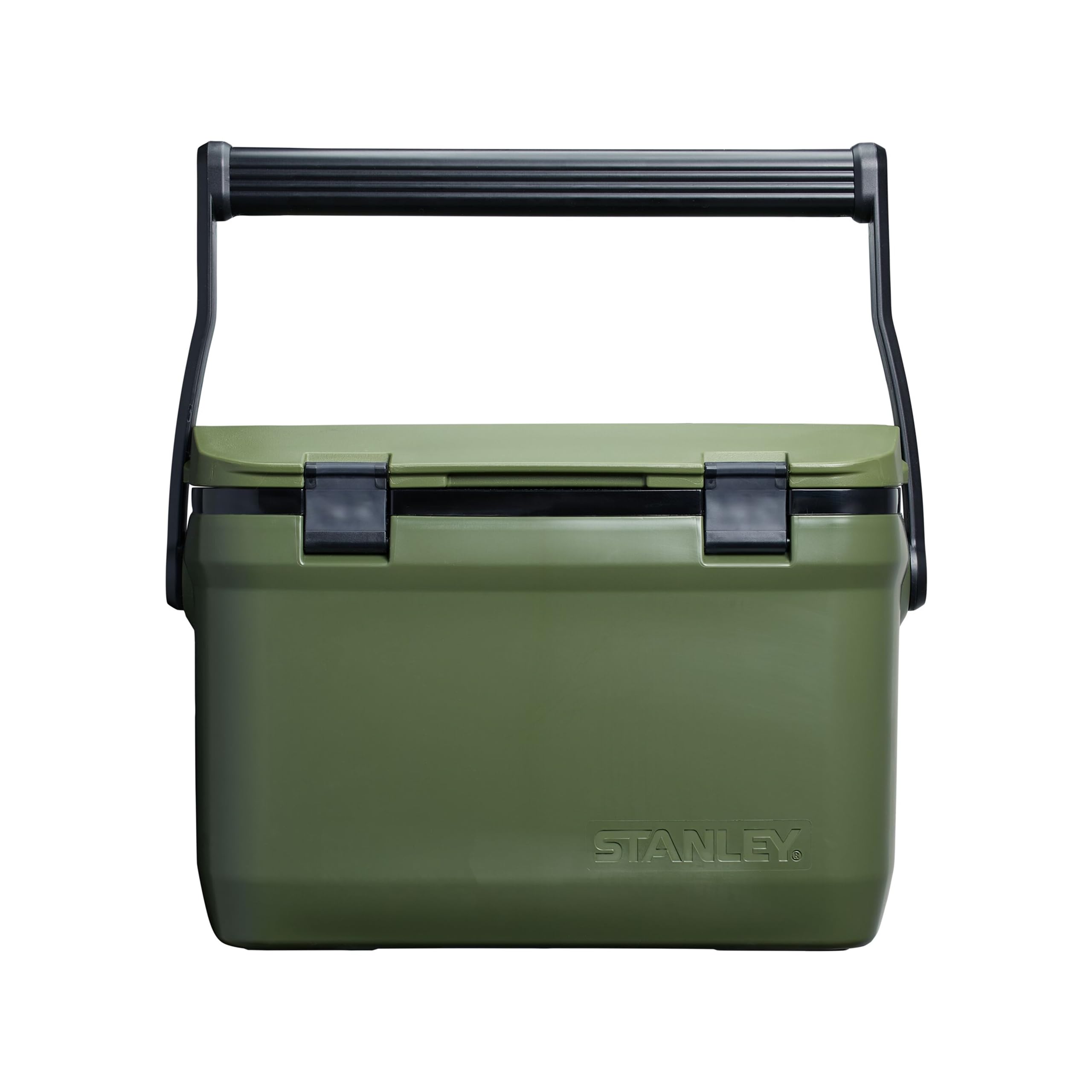 Stanley Adventure Outdoor Cooler 15.1L - Camping Kühlbox - BPA-Frei - Deckel fungiert auch als Sitz - Robuste Isolierbox ohne Strom - Auslaufsicher - Dried Pine