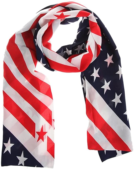 Buy American Flag Scarf Lightweight Cozy USA Star Flags Scarves Flag