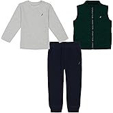 Nautica baby-boys 3pc Puff Vest Jogger Set