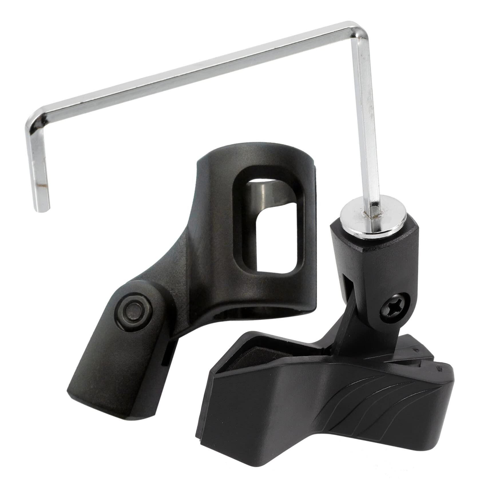SUPVOX Saxophone Stand Mic Stand Clip on Metal Brackets Holder Stand Mic Clips for Stands Metal Mic Clip Mount 1 Set