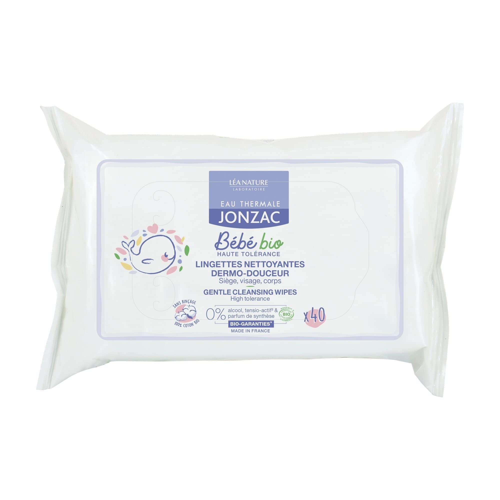 EAU THERMALE JONZAC Organic Dermo-Douceur Cleansing Wipes