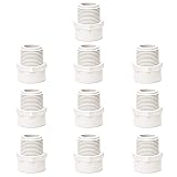 FangKingNo 10pcs 3/4 Inch 2-Way PVC Male Threaded