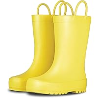 LONECONE Elementary Collection - Premium Natural Rubber Rain Boots with Matte Finish for Toddlers and Kids