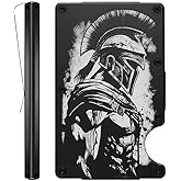 WUWTINGT Spartan Warrior Army Aluminum Wallet for Men with Engraved Finish Metal Money Clip RFID Blocking Minimalist Slim Credit Card Holder