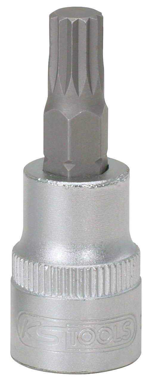 KS Tools 911.3918 3/8" Bit socket spline (XZN), M4
