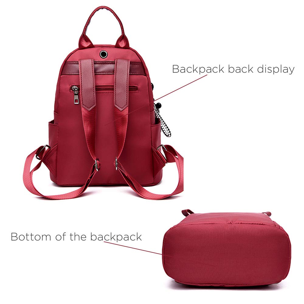 Business Travel Work Laptop Women Backpack, Anti Theft Lightweight Durable Nylon Womens Backpack with Fashionable Popular Design, College School Bag for Put Accessories Laptop, Pad, Lecturer Books