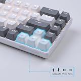 MageGee MK-Box 60% Mechanical Keyboard White Backlit 68 Keys Red Switch view 2