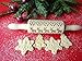 Embossing rolling pin small size - Scandinavian CHRISTMAS with Christmas elk and deer pattern. Laser Engraved Dough Roller for Cookies and Pottery by Algis Crafts
