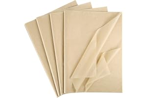 Custry 120 Sheets Brown Kraft Tissue Paper Bulk 20 ''X14 '' Gift Wrap Paper Bulk Wrapping Paper for Birthday Party,Holiday,Ar