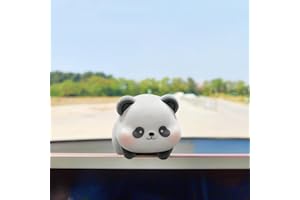 MOTANEY Cute Furry Animal Rear View Mirror Accessories, Car Dashboard Ornament Center Screen Decoration Rearview Mirror Charm, Car Accessories Interior Decor for Women/Men