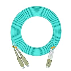 Jeirdus 1Meter 3ft LC to SC Duplex 50/125 10G OM3