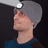 COTOP Unisex LED Beanie Hat with Detachable Light USB Rechargeable Black view 2