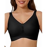 Airsong Minimizer Bras for Women Full Coverage Wireless Plus Size Seamless Bralette Removable Pads Adjustable Comfort 32A-42E