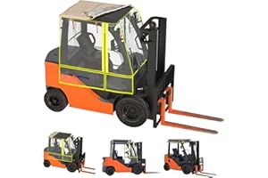 BENVOL Forklift Cover, All-Weather Use, 3 Usage Modes,EVA Transparent Material,600D Silver-Coated Oxford,Waterproof, Windproof, Rainproof and UV-Proof,Forklift Capacity Up to 6000 Lbs