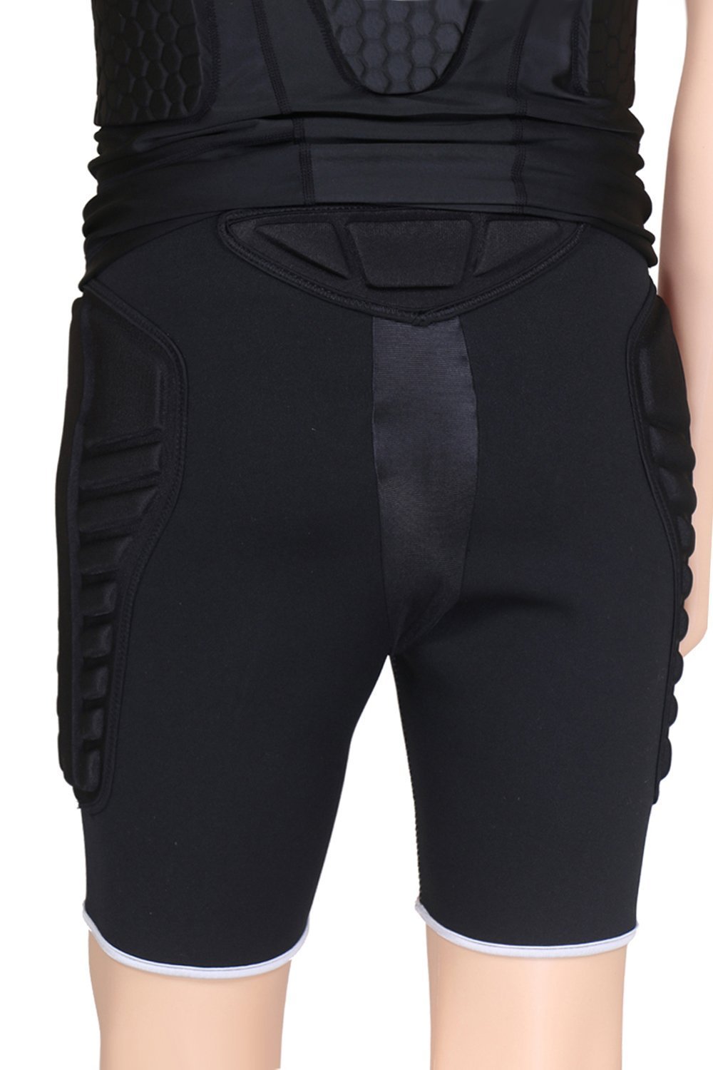 TUOY Mens TriFlex Padded Compression Shorts Protection Undershort Best