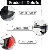 Vibbang 10 Pack Adhesive Hat Holder for Wall Mount No Drilling Hat Rack view 4
