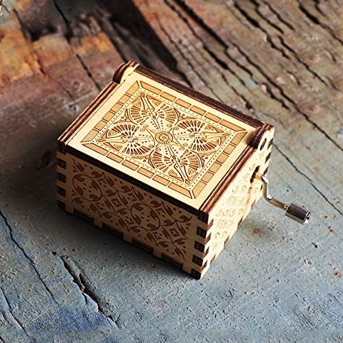 Amazon Com Musical Boxes Figurines Antique Wooden Hand Crank Music Box Queen Love Dad Mom Music Box For Moon River You Are My Sunshine Game Of Thrones Music Boxes Color Wood