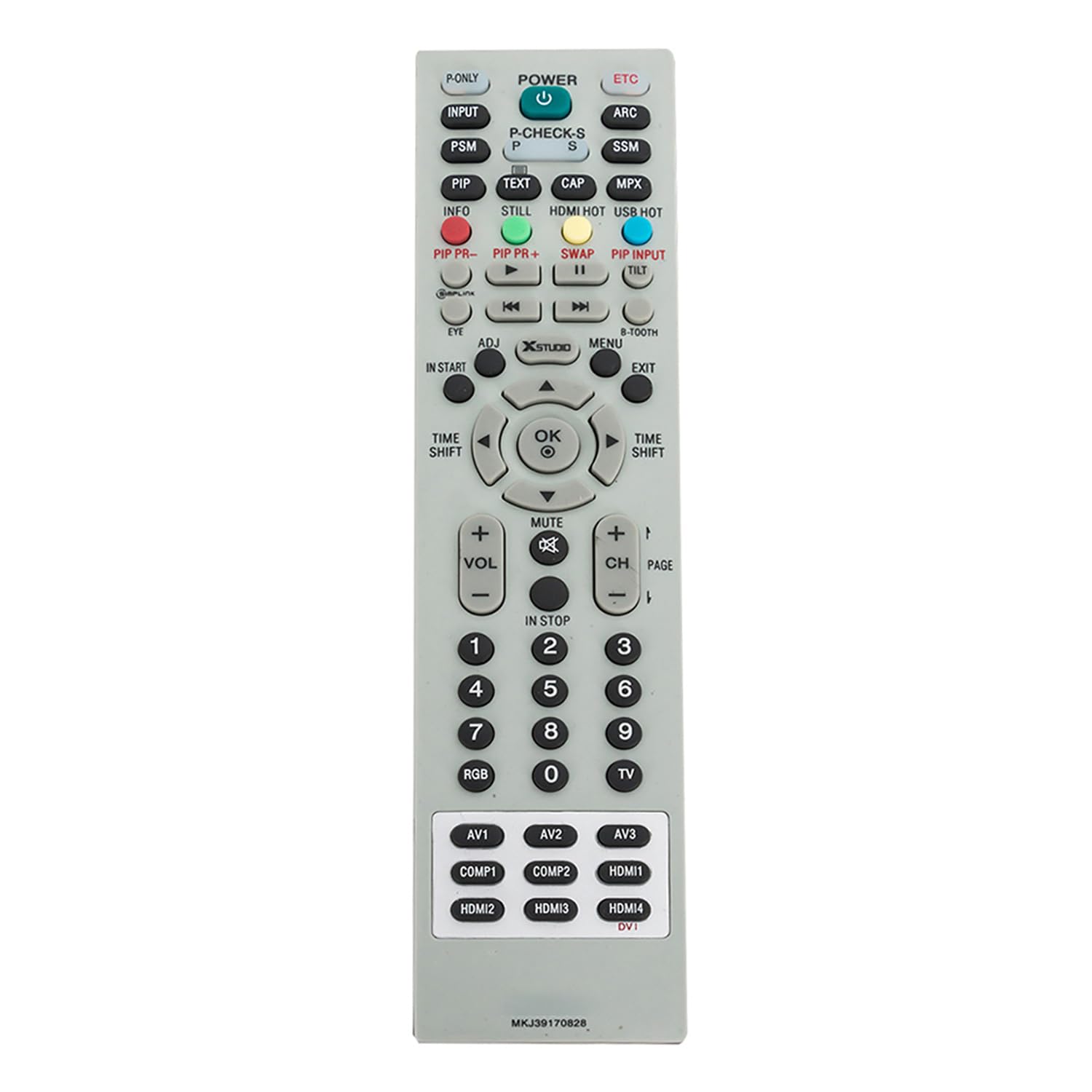 Replace Remote Control Work for LG TV MKJ39170828 DU27FB32C E246BD-SMQK DU-27FB32C C550CV-UMR E168WV-SS X438BV-FSR X322BV-SRR C650CV-UMR E249BD-SR U515CV-UMKR X405BV-FSRR X328BV-SR U758CV-UMR E195BDSR