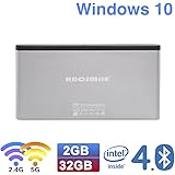 HNCSMILE C80 Wintel Mini PC Pocket Mini Computer Intel Compute Stick Atom BayTrail CR,Z3735F Quad-core CPU with Windows 10 Ram 2GB EMMC 32GB Bluetooth 4.0 2.4G 5G Dual Band WiFi