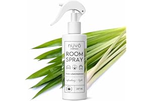 Thai Lemongrass Room Spray & Linen Spray - 237ml Alcohol-Free, Naturally Preserved, Plant-Based Air Freshener – Refreshing & 