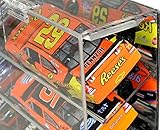 NASCAR Display Case 21 car Angled Shelf fits Diecast 1/24 Action 1:24 Scale