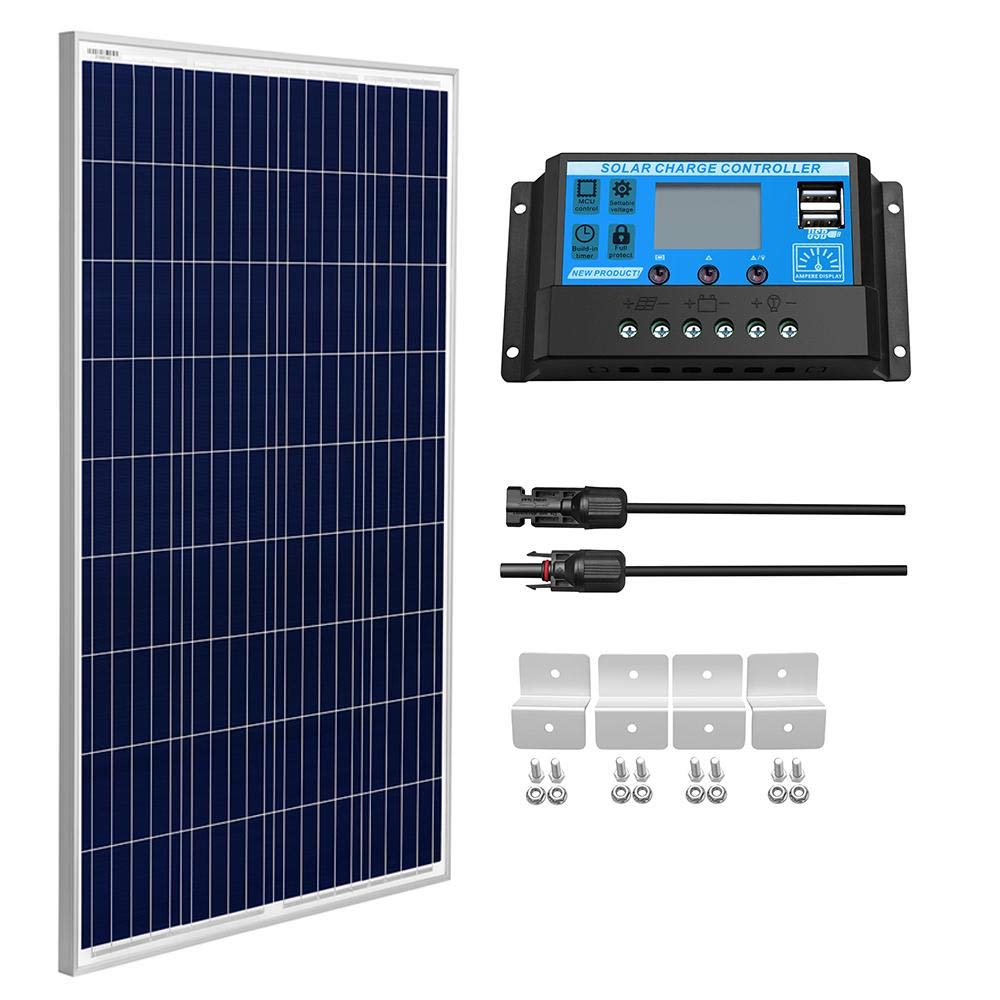 SUNGOLDPOWER 100 Watt 12V Polycrystalline Solar Panel Solar Module：1pcs ...