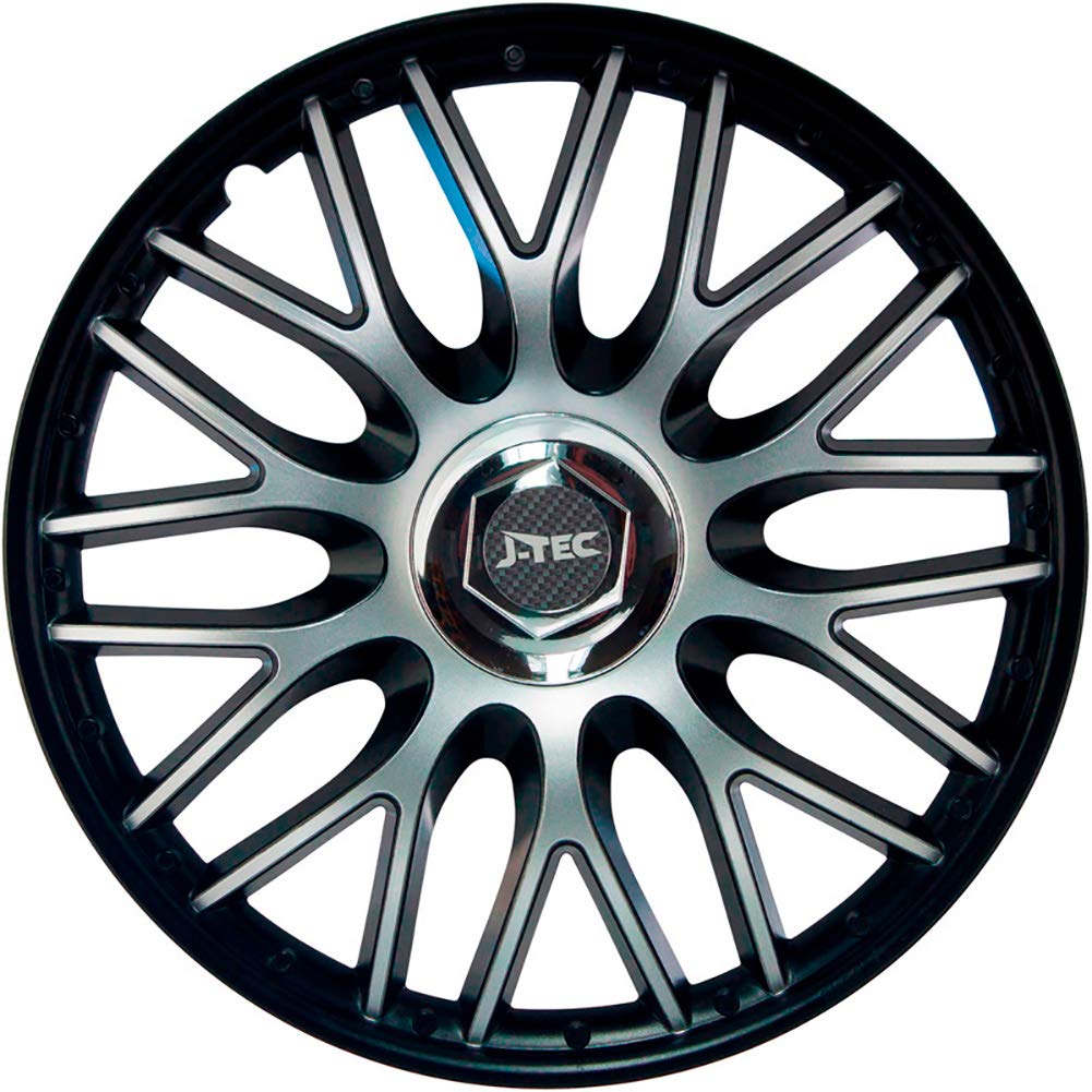 J-Tec Set of 4 wheel covers Orden 13-inch black + chrome ring