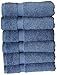Chakir Turkish Linens Premium Cotton Absorbent Turkish Towels (Hand Towel - 6 Piece, Wedgewood)