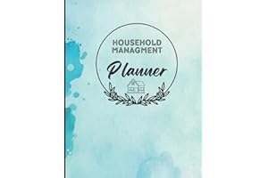 Household Management Planner: All-In-One Family Tracker and Organizer, 142 pages ( 8.5x11")
