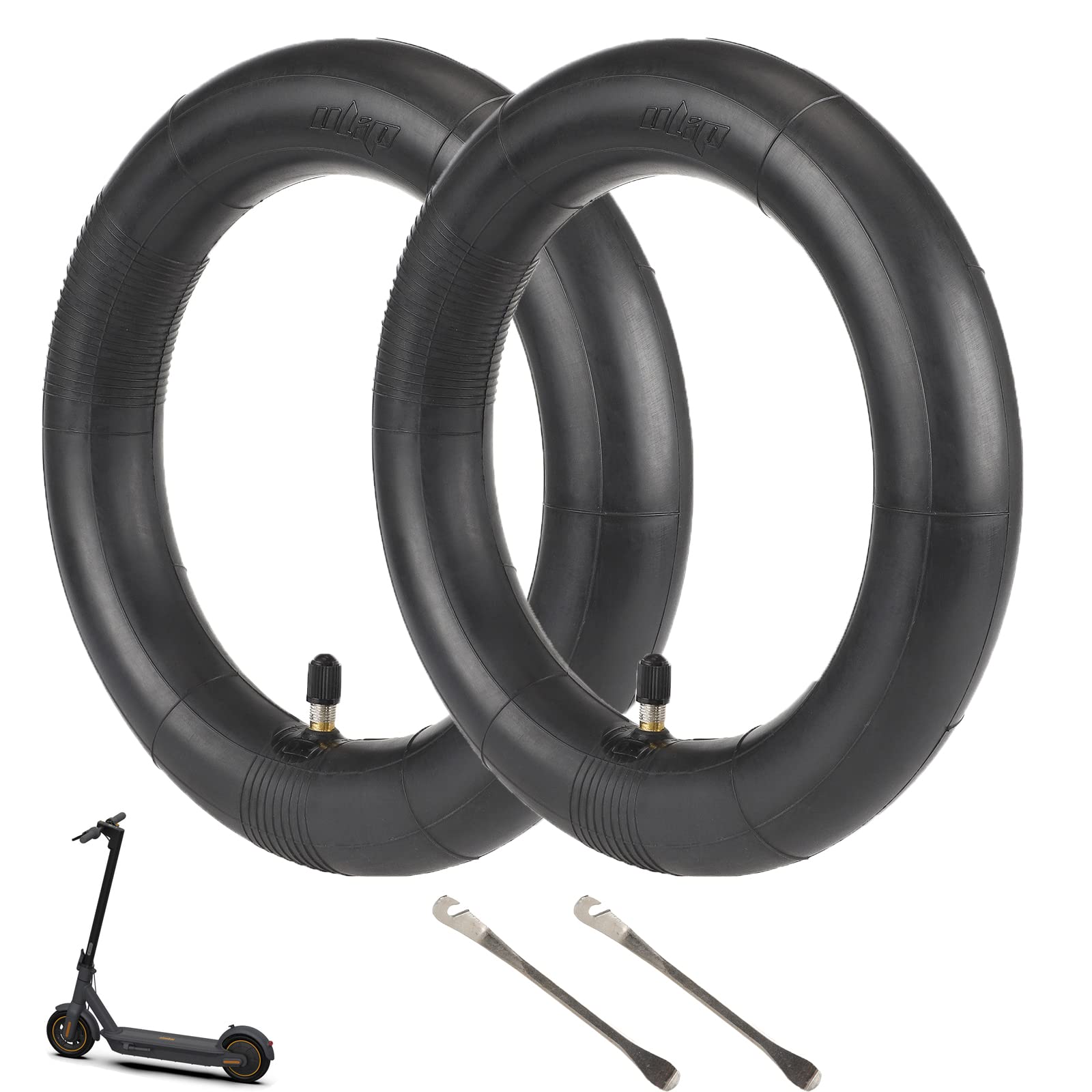 MIMIRACLE 60/70-6.5 Inner Tube Replacement 2-Pack Compatible with Segway Ninebot Max G30 G30D G30E G30LP for Electric Scooter 10 Inch Tires Straight Vavle