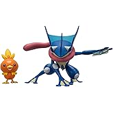 Pok&eacute;mon Battle Figure 2 Pack - Features 4.5-Inch Greninja and 2-Inch Torchic Battle Figures with Accessory - Amazon Exclusive