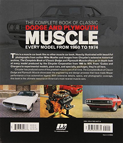 The Complete Book Of Classic Dodge And Plymouth Muscle